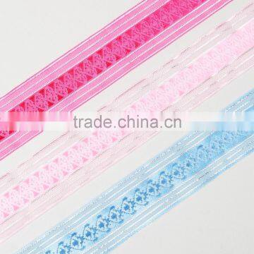 Silver Edged Sheer Ribbon With Satin Center photo-3