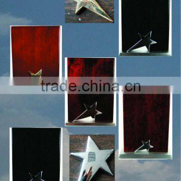 Metal Star Wooden Plaque photo-3