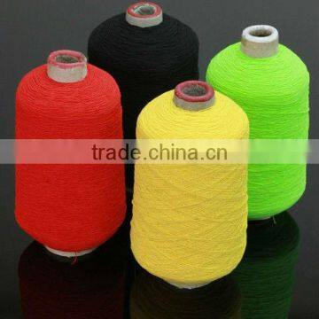 Wholesale polyester Rubber covered yarn, elastic latex rubber yarn