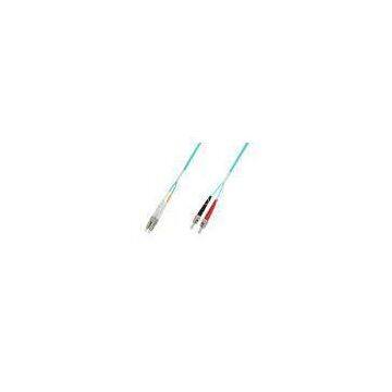 LC to ST OM4 Laser Optimized Duplex Fiber Patch Cord for Data Center Cabling