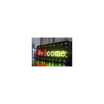 HD Rectangle indoor free standing Bi color Led Display for Airport / bank