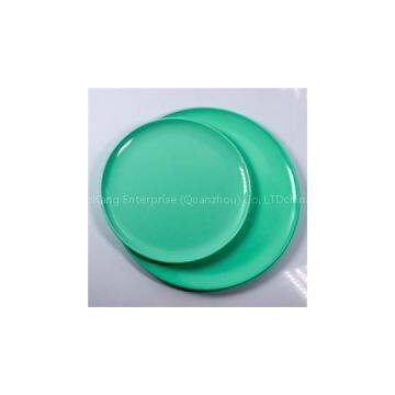 Custom Print Melamine Round Dinner Side Serving Plate Dishwasher Safe