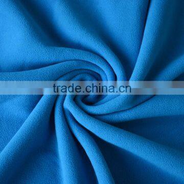100D144F 150D96F Blue two sides brushed & anti pilling polar fleece fabric