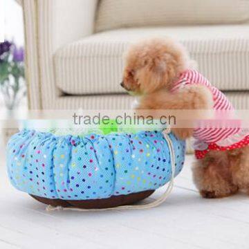 Soft Round Plush Cartoon Pet bed pet beds for dogs Plush Dog Bed