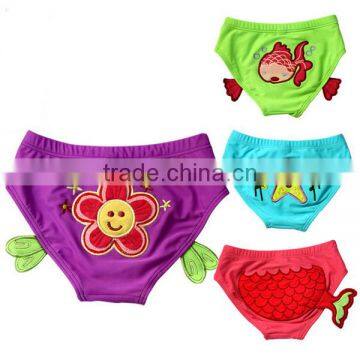 delicate embroidered baby swimming diaper pants