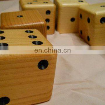 Hot Outdoor Team Training Big Size Custom Giant Wooden Yard Dice Set photo-2