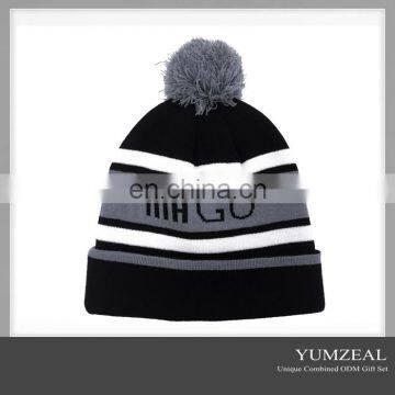 Good Quality Fedex Custom Knitted Beanie,Pom Pom Beanie Hats wholesale