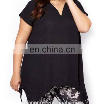 Plus Size Women Clothing Womens Tops Short Sleeve Woman Blouse photo-2