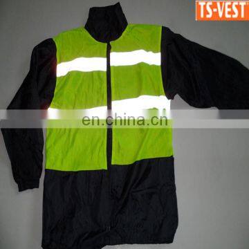 Wholesale 100% polyester High Visibility Fluorescent Safety Jacket for sell