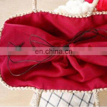 Women Summer Woven Shopping Straw Basket Bag photo-5
