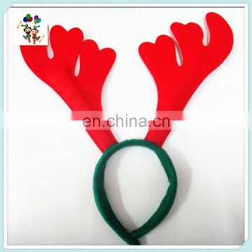 Cheap Felt Red and Green Reindeer Antler Christmas Headbands HPC-1006