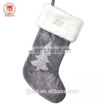 China Manufacturer Festive Burlap Elegant Christmas Stockings