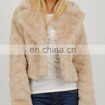 New Arrival Latest Coat Design For Women Wear Vintage Faux Fur Coat, Nude Fur Jacket