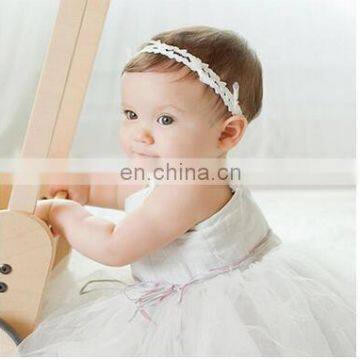 baby infant white lace hairband headbands fashion girls newborn Baby Girl Kids Headwear Head Band White