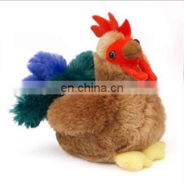 8 inch long bean weighted body cocky the stuffed soft toy rooster plush