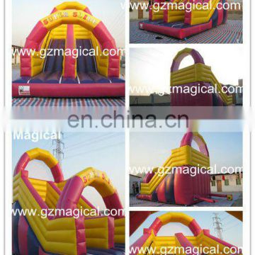 small inflatable slide for yard/ promotional inflatable yard slide with many fun