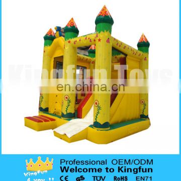 Customized inflatable castle slide combo