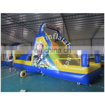 2017 Aier New arrival minion adventure obstacle course/kids extreme inflatable obstacle course