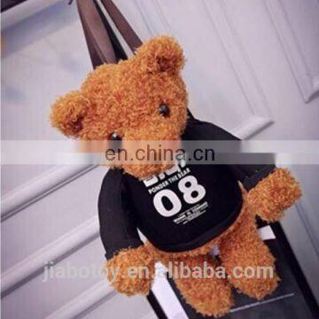 3D Teddy bear schoolbag,children gifts plush toy