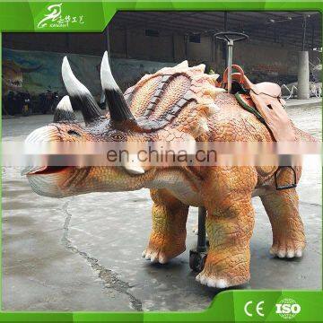 KAWAH 3.5 Meters Long Dinosaur Rides Robotic Triceratops Ride photo-3