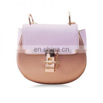 Trendy Metallic Hasp and Chain Design Women's Shoulder Bag