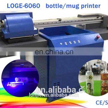 Emboss effect can digital uv printer with round tray