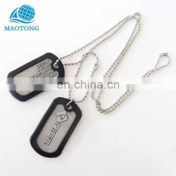 Custom High Quality Cheap Laser Engraved Black Dog Tags New Antique Silver Metal Military Dog Tag photo-6
