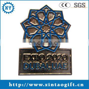 Hot item metal dubai badge pin