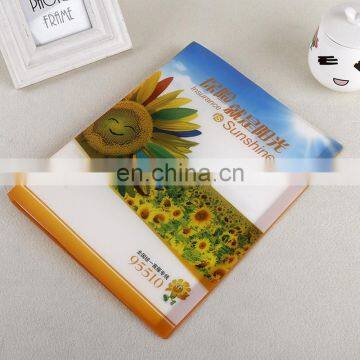 BSCI Factory a3 a4 a5 size L shape office school clear plastic pp folder hard cover pvc pp file folder/document