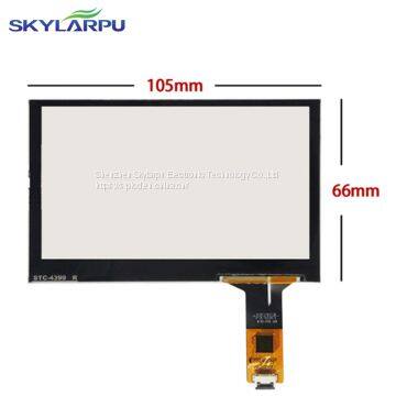 105mm*66mm Capacitive touch panel Glass External screen of touch screen 105mmx66mm Handwritten screen Free shipping