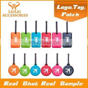 OEM standard size hot sale sample solid pvc luggage tag