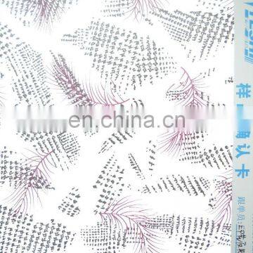 reflective fabric with print pattern
