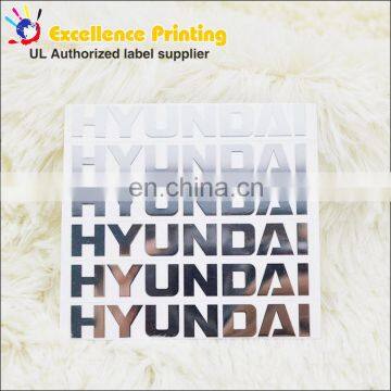 Total quality controled customized metal nickel sticker label