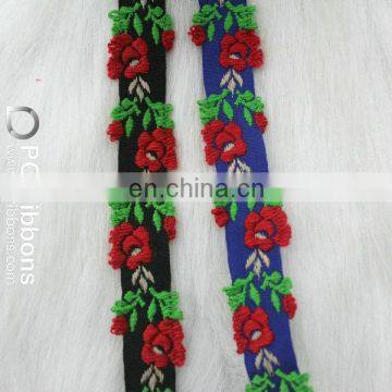 Good quality china embroidery jacquard ribbon