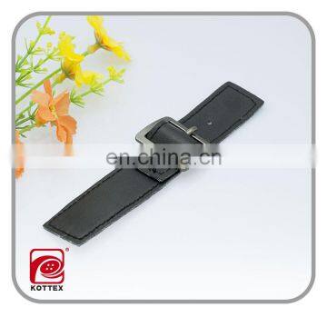 Leather Toggle Belt Button With Metal Buckle for Coats