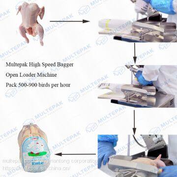Multepak The Newest High Speed Manual Whole Chicken Bird Bag Blow Open Package Machine for Poultry Bread and Bird photo-4