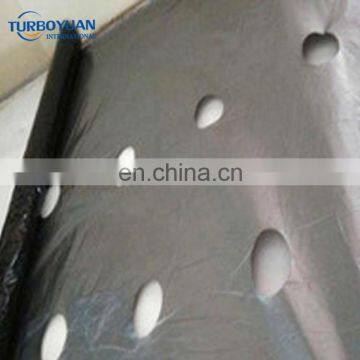 agricultural reflective silver / black perforated PE plastic mulch film with holes