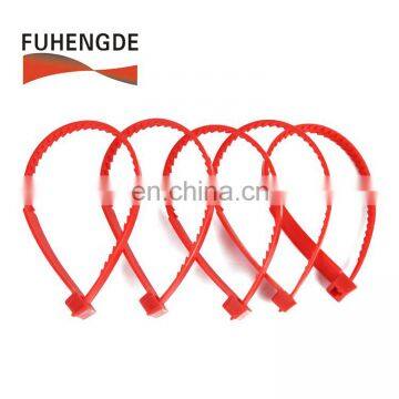 200 Pcs bag  UV resistant plastic flexible red nylon cable ties for wire arrangement