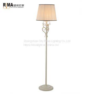 Contemporary China Supplier Fabric Lampshade Classic Antique Bronze Luxury Floor Lamp photo-2