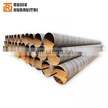 Spiral welding steel pipes beveled end, plain end, flanges, 800mm diameter big caliber steel tubes