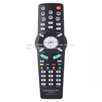 UR938 Universal Smart IR Remote Control with Learn Function 7 Devices Controller Copy for STB DVD SAT DVB HIFI TV BOX