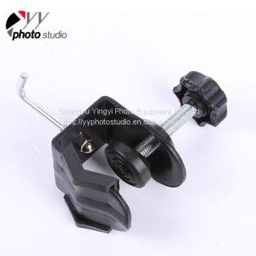 Metal C Clamp U Clip Bracket with Sandbag Hook for Photo Studio Arm Flash Light YA408