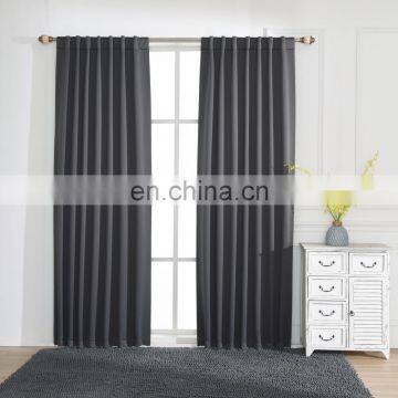 Grey Keep Warm Hot Draperies Sliding Door Curtain Wide Blackout Curtains