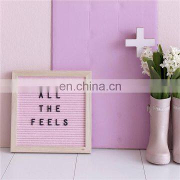 10x10inch Home Decoration Slotted Felt Advertising Board With Pine Wood Frames and Plastic Letters photo-6