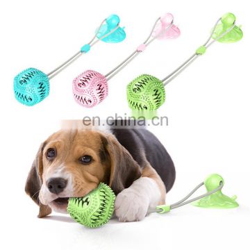 New gnawing molar teeth cleaning interaction leaking TPR suction cup pet dog toy