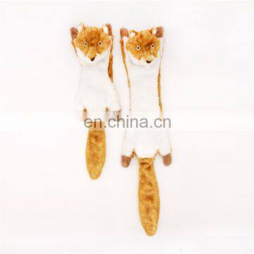 Wholesale Chew Pet Teeth Cleaning Toy no Stuffing Yellow Dog Toy Plush Squirrel photo-4