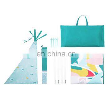 Indoor & Outdoor Teepee Tent for Kids With Play Mat Kids Tent photo-2