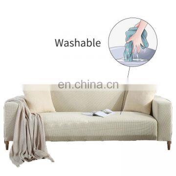 Wholesale Washable 100% Polyester Non Slip Soft Couch Elastic Slipcover Stretch Sofa Cover photo-7