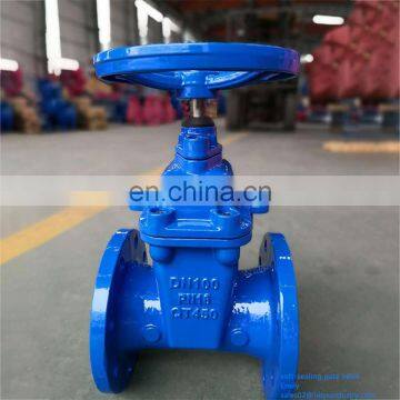 GGG50 Ductile Iron EPDM NBR Rubber Coated Gate Valve With Epoxy For Irrigation