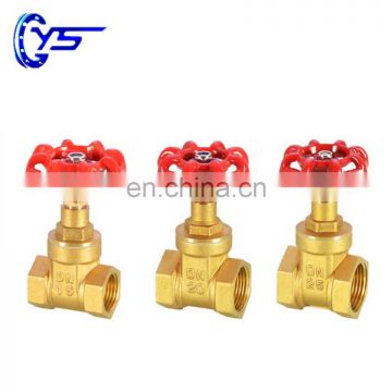 Competitive Price Wedge Thread Copper Brass Gate Valve WIth Handle For Water